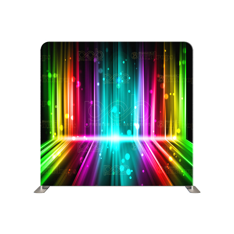 premium one pillowcover backdrops-Electric Rainbow