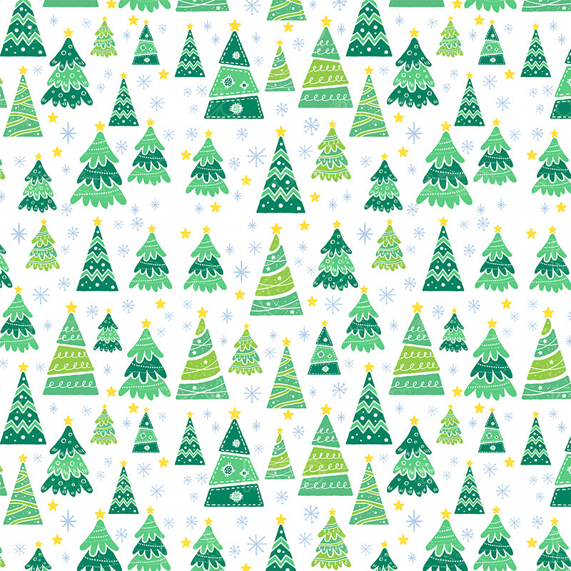 premium one pillowcover backdrops-FIELD OF CHRISTMAS TREES