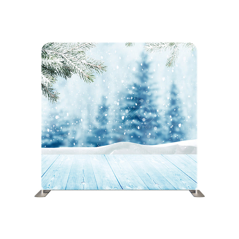 premium one pillowcover backdrops-Falling snow