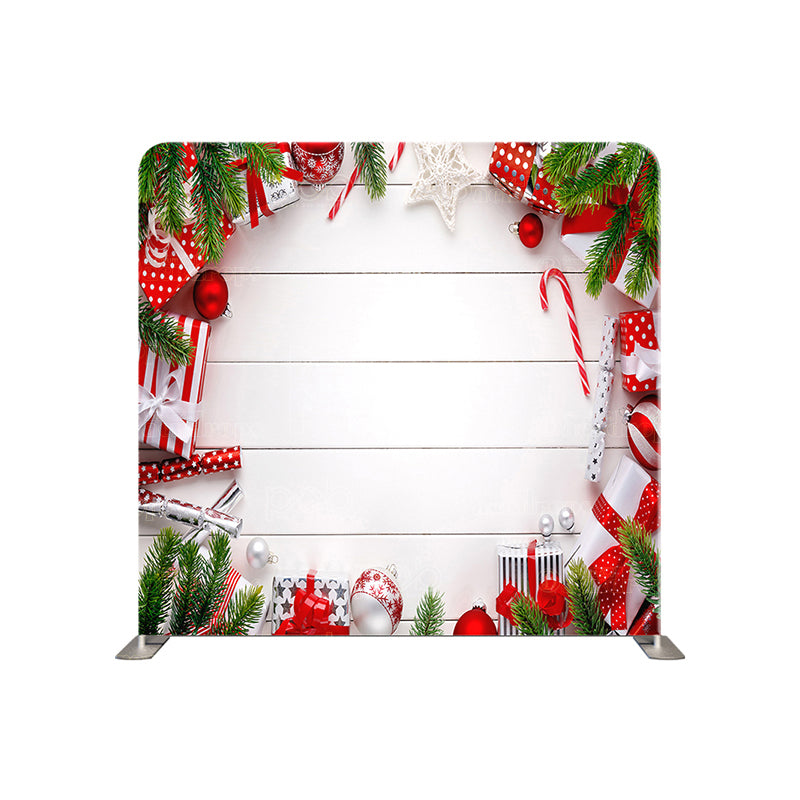 premium one pillowcover backdrops-Festive Christmas Frame