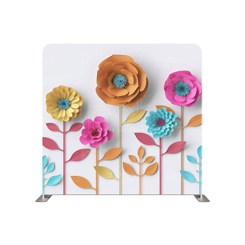 premium one pillowcover backdrops-Field Of Paper Flowers