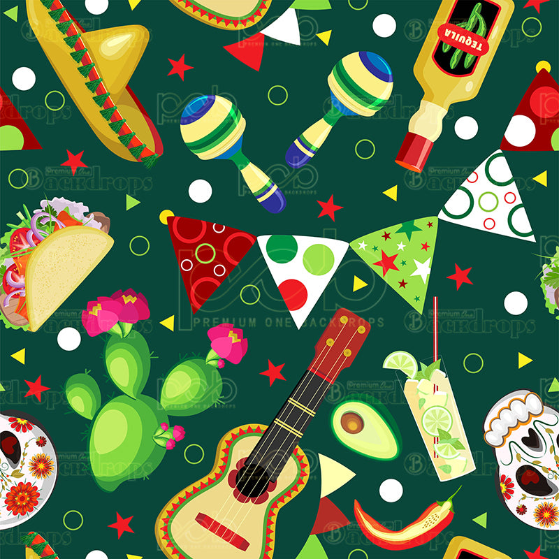 premium one pillowcover backdrops-Fiesta