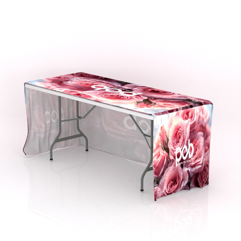 premium one table cover-Fitted Table Covers with Open Back