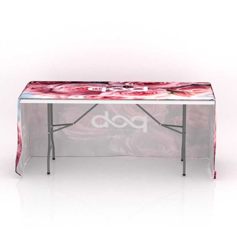 premium one table cover-Fitted Table Covers with Open Back