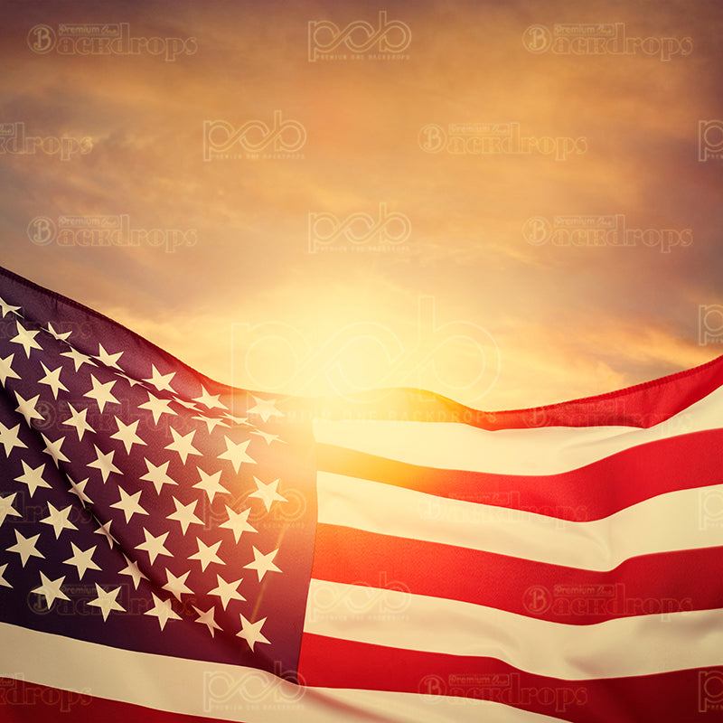 Pillow Cover Backdrop (Flag at Dusk)