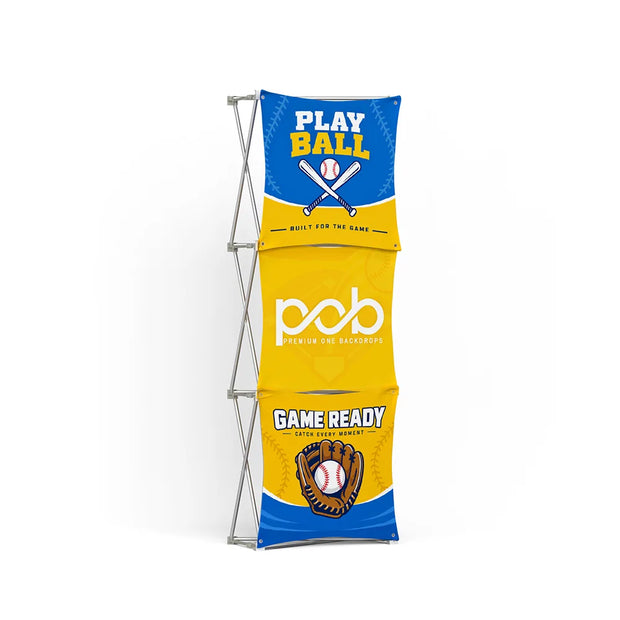 1 x 3 Modular Fabric Pop Up Grid Display