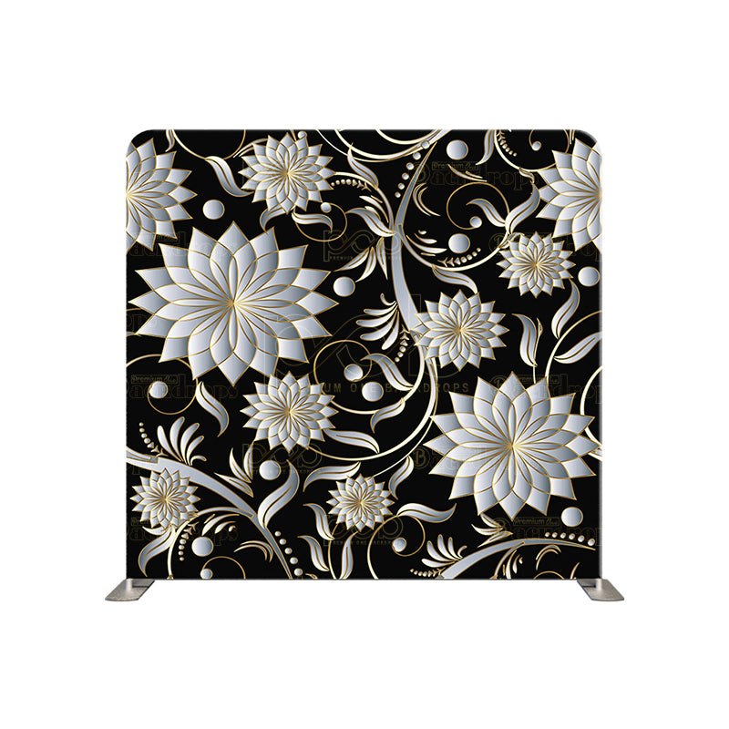 premium one pillowcover backdrops-3D Floral Demask