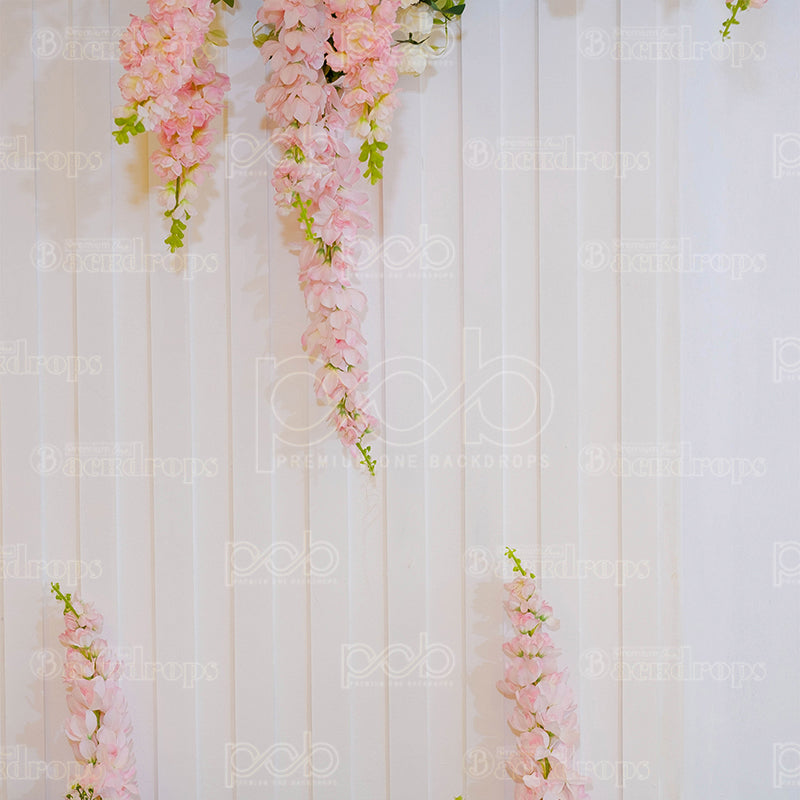 premium one pillowcover backdrops-Four Pink Floral