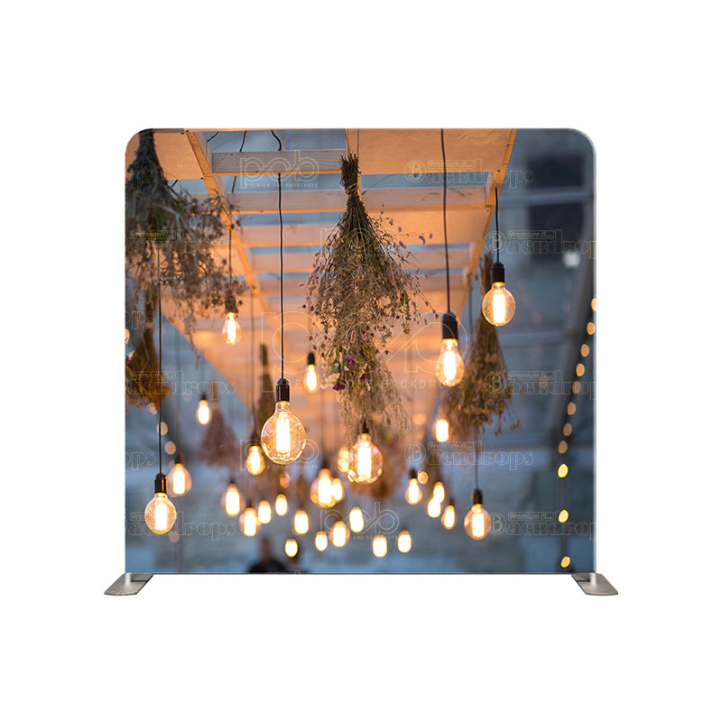 premium one pillowcover backdrops-GARDEN LIGHTS