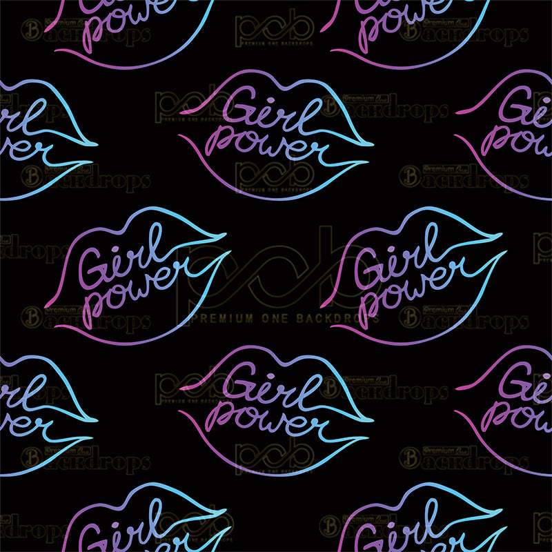 premium one pillowcover backdrops-Girl Power