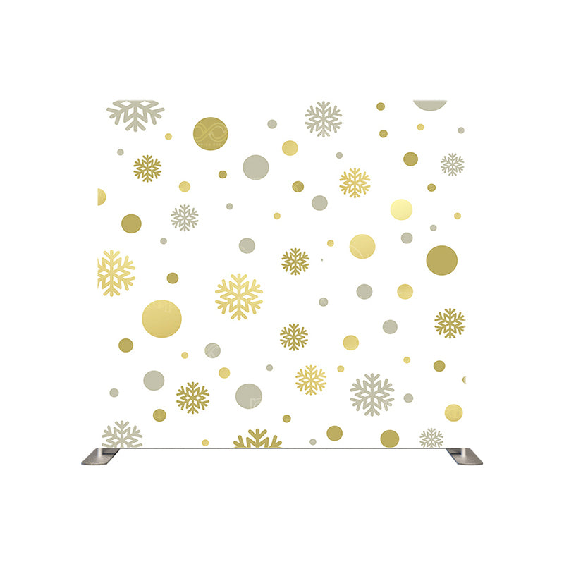 premium one pillowcover backdrops-Gold And Silver