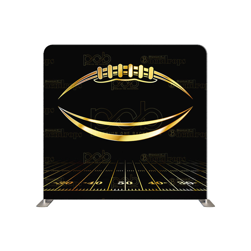 premium one pillowcover backdrops-Gold Football