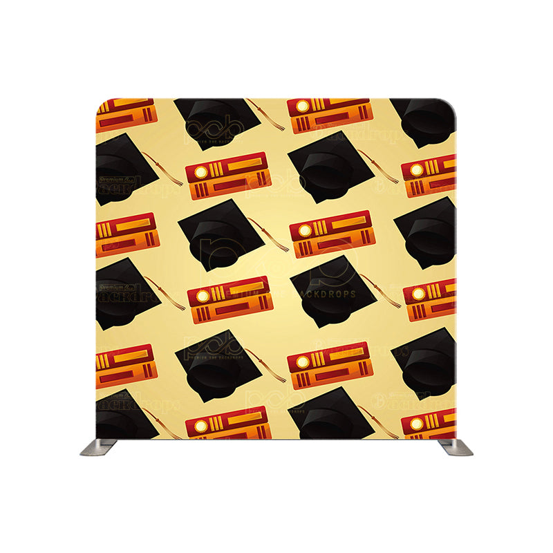 premium one pillowcover backdrops-Black cap for graduation season