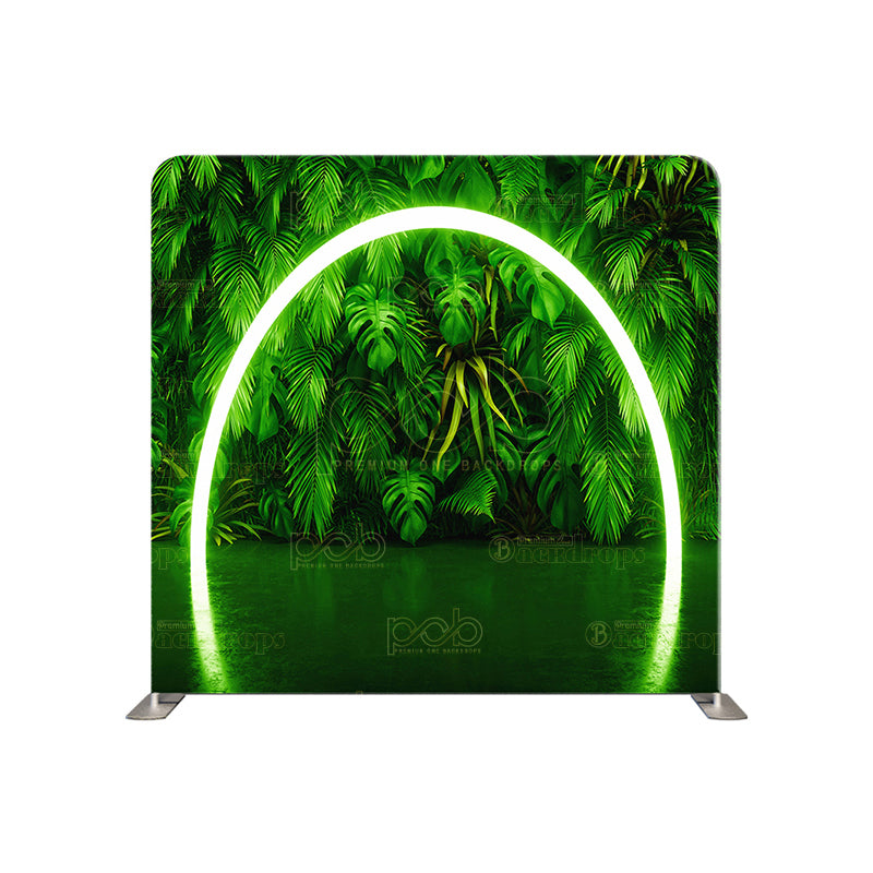 premium one pillowcover backdrops-Green Trees with Light