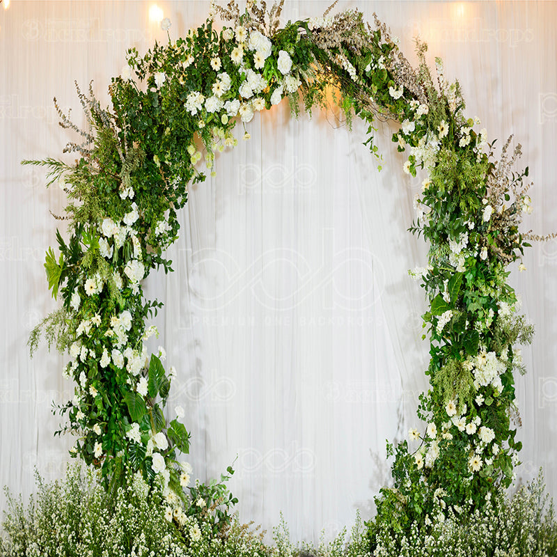 premium one pillowcover backdrops-Greenery All The Way Around