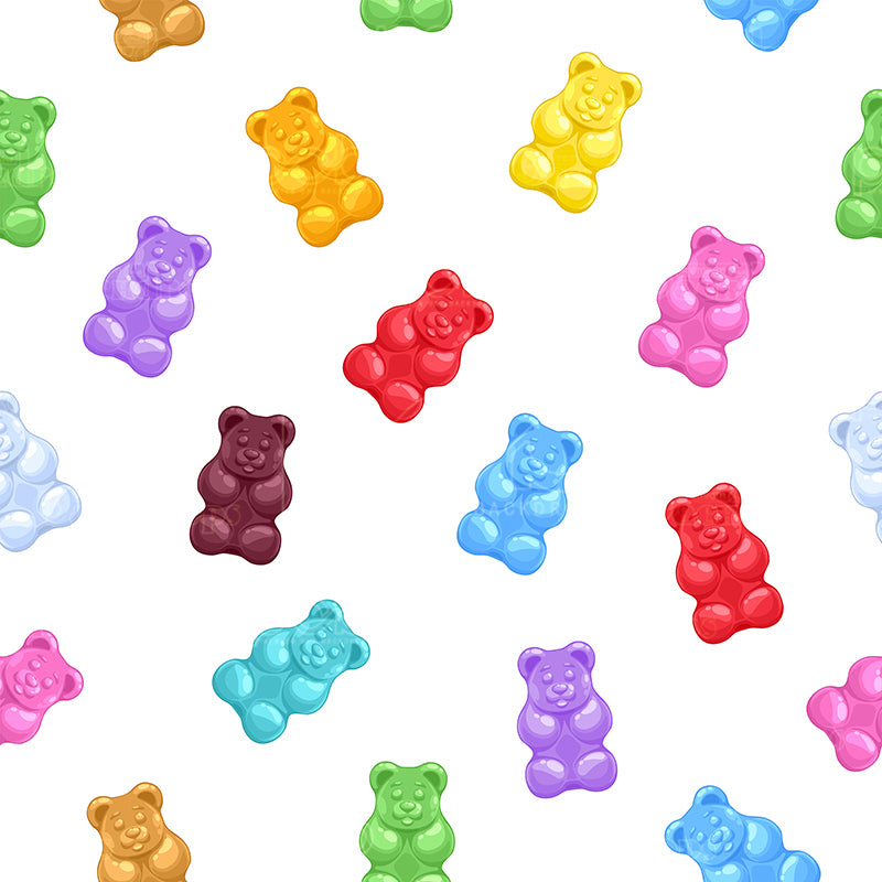 premium one pillowcover backdrops-Gummy bears