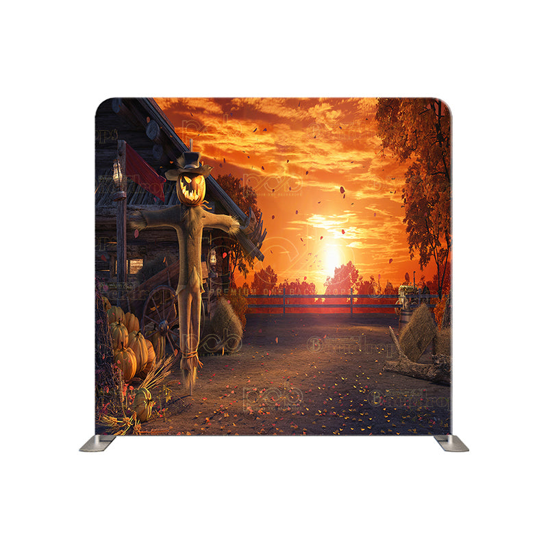 premium one pillowcover backdrops-HALLOWEEN SUNSET