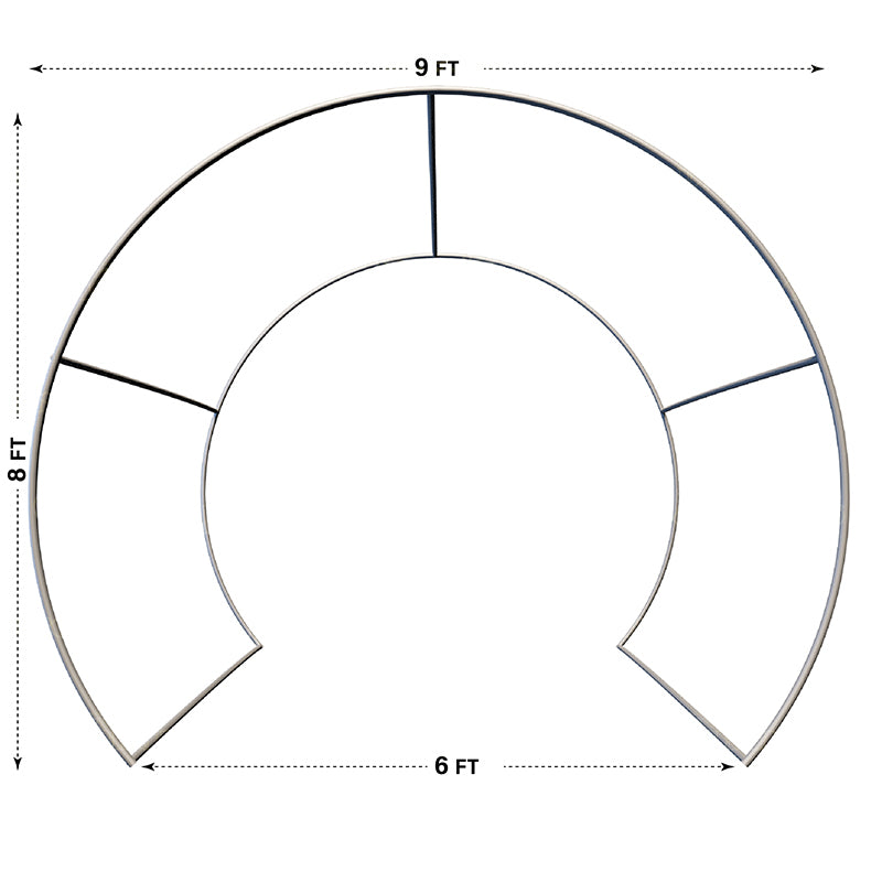 premium one 360 enclosure-Half Circle Vogue Booth Enclosure