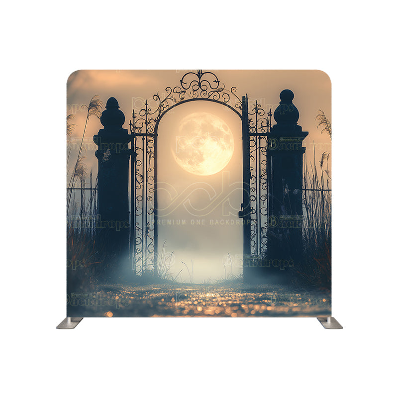 premium one pillowcover backdrops-Halloween Horror Gates