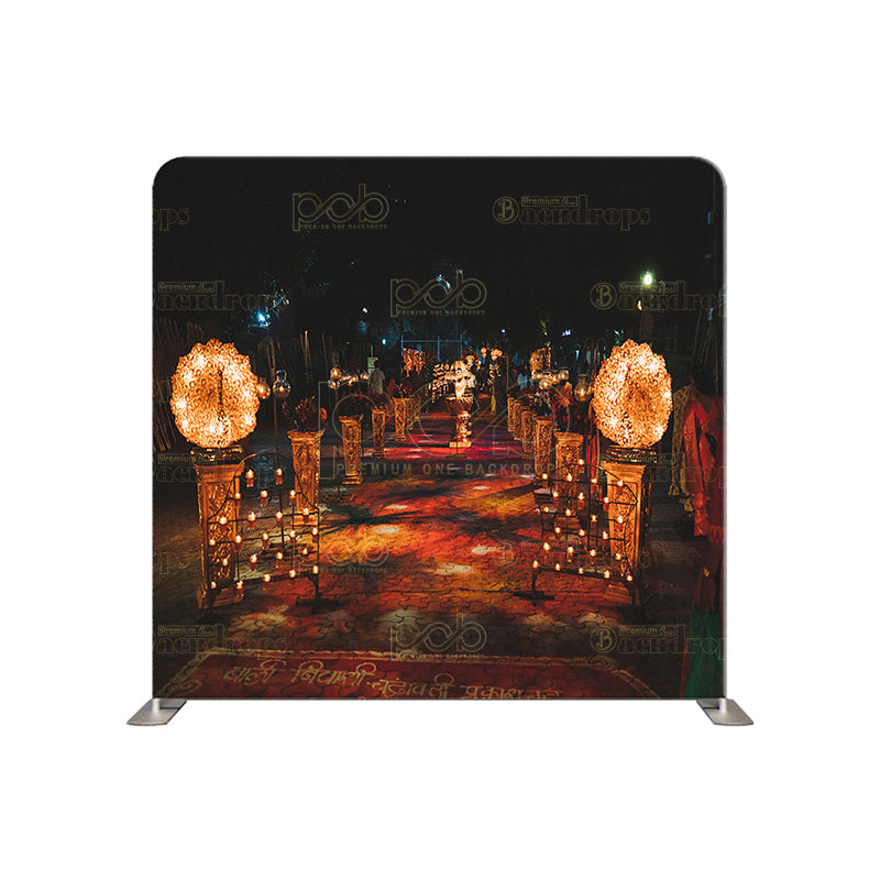 premium one pillowcover backdrops-Halloween night view