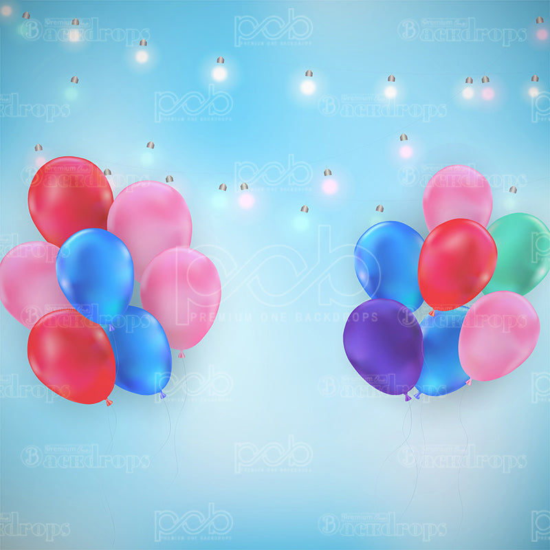 premium one pillowcover backdrops-Hanging Balloons