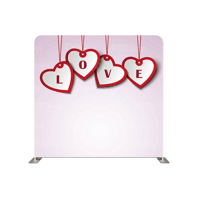 premium one pillowcover backdrops-Hanging Red Love