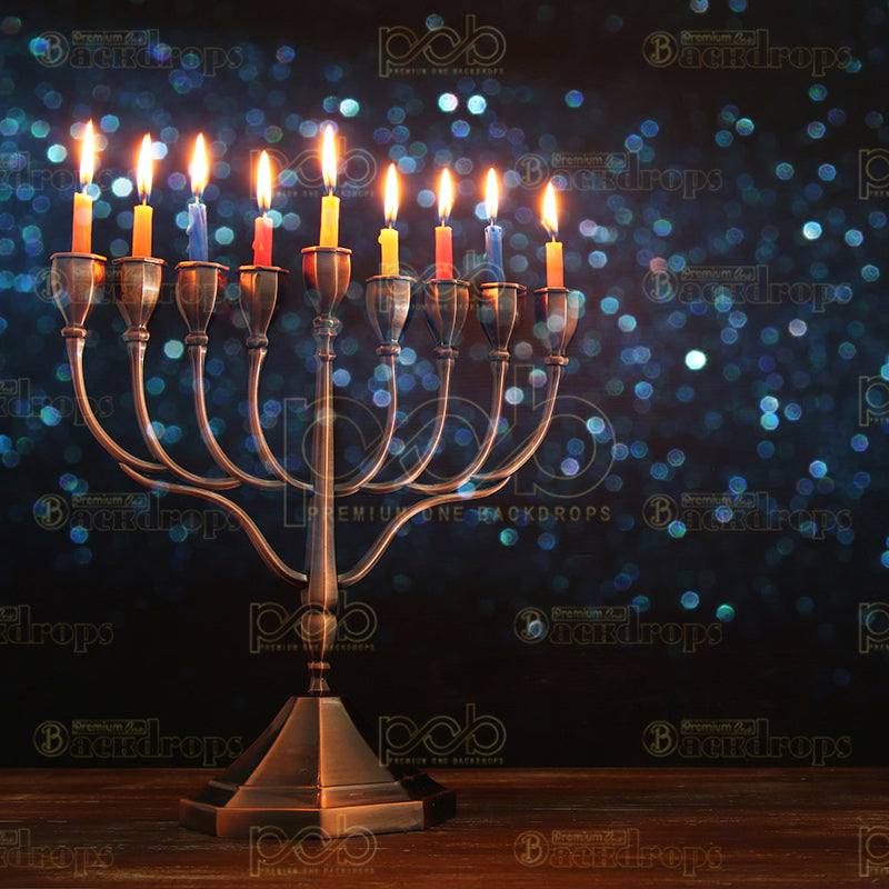 premium one pillowcover backdrops-Hanukkah Nights