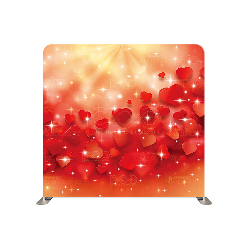 premium one pillowcover backdrops-Heart Sparkles