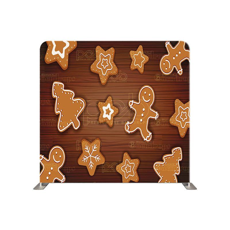 premium one pillowcover backdrops-Cookies on the wooden wall