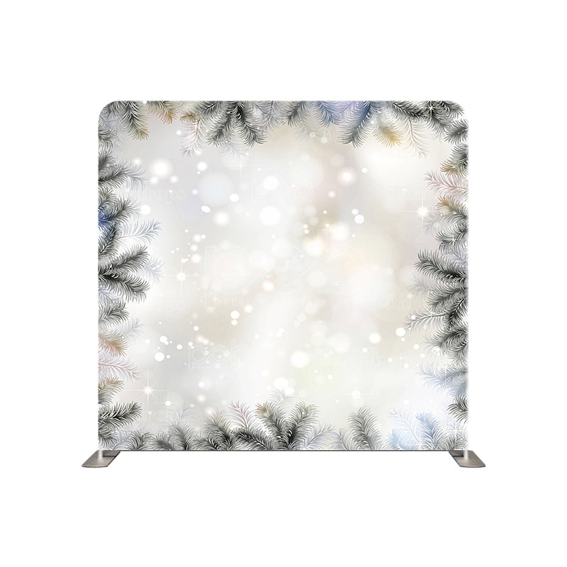 premium one pillowcover backdrops-Snowflake white bokeh