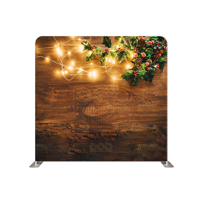 premium one pillowcover backdrop-Holly Christmas