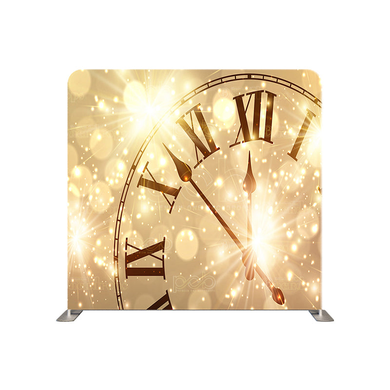 premium one pillowcover backdrops-Golden clock