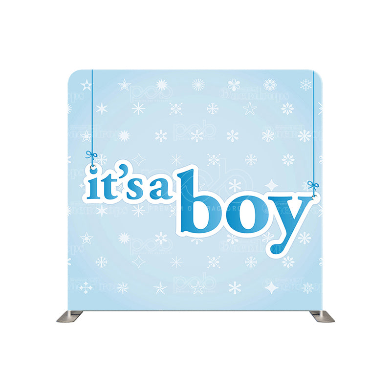 premium one pillowcover backdrops-Boy's shower