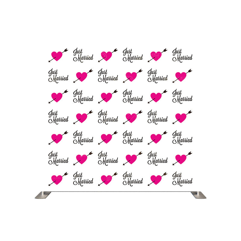 premium one pillowcover backdrops-Just Married