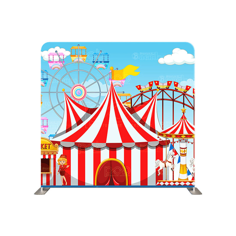 premium one pillowcover backdrops-Kiddie Carnival