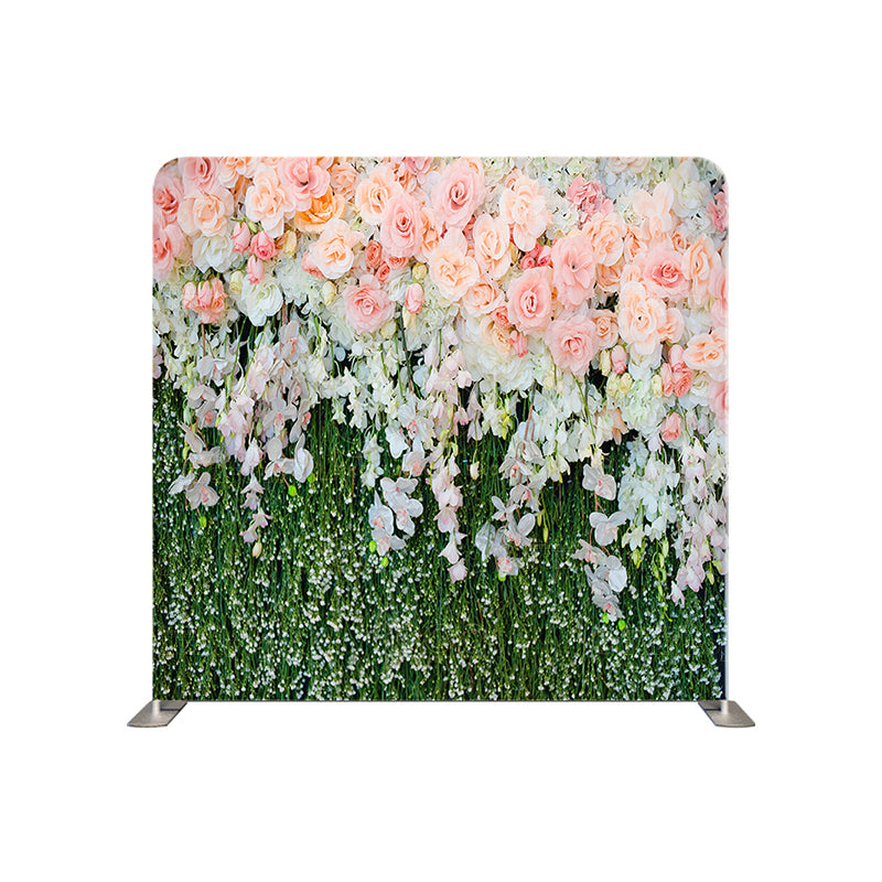 Pillow Cover Backdrop(LIGHT PINK GREENERY)