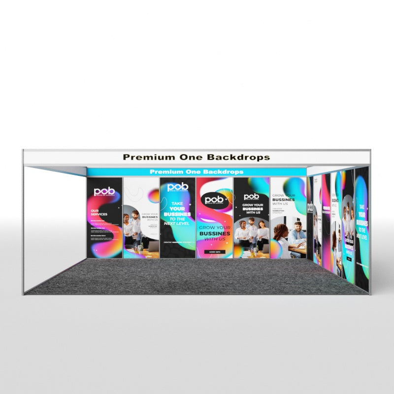 L Shaped Shell Scheme Exhibition Graphics