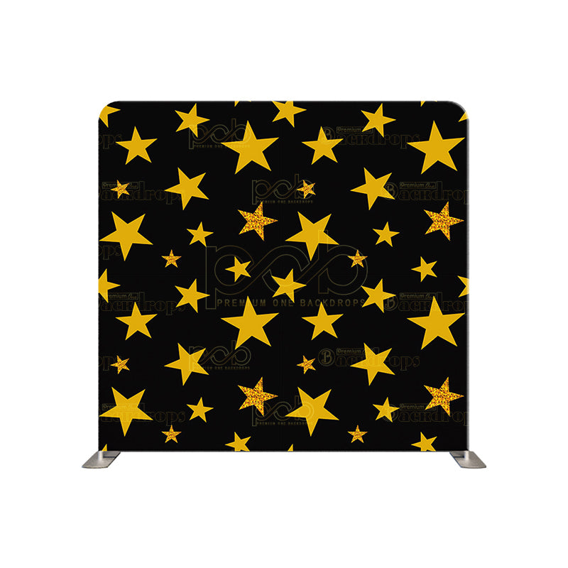 premium one pillowcover backdrops-Large Gold Stars