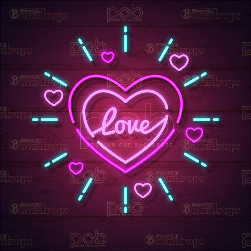 premium one pillowcover backdrops-Light Up With Love