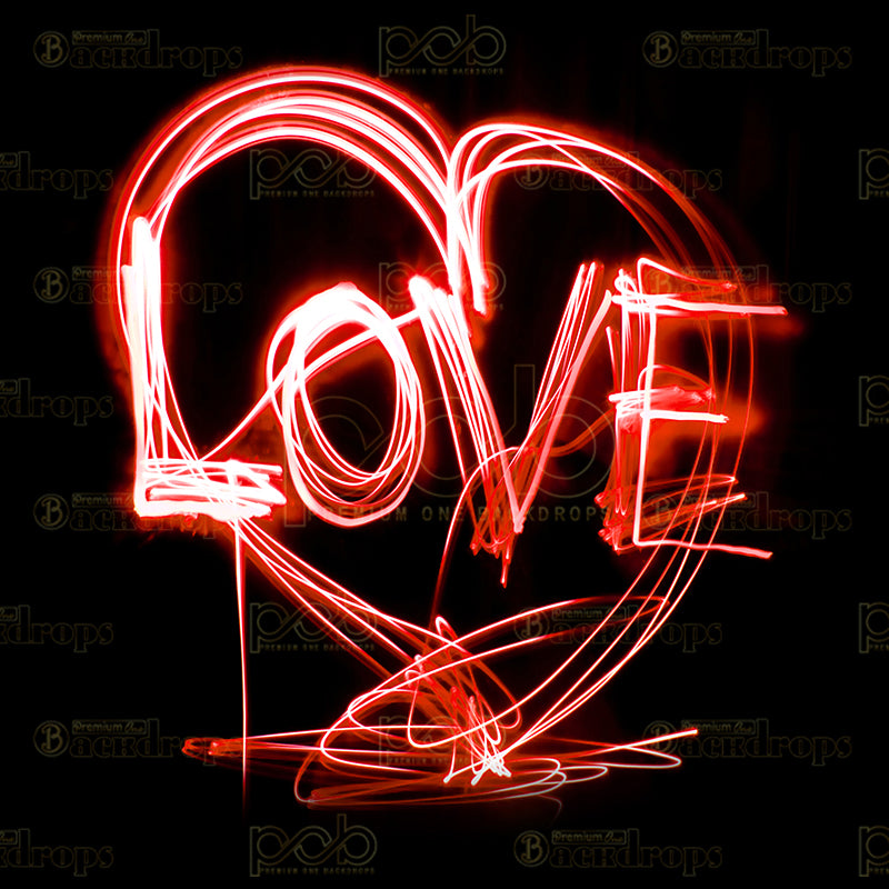 premium one pillowcover backdrops-Lighted Love