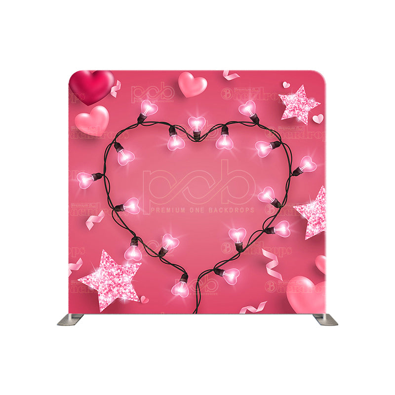 premium one pillowcover backdrops-Love Is Lit