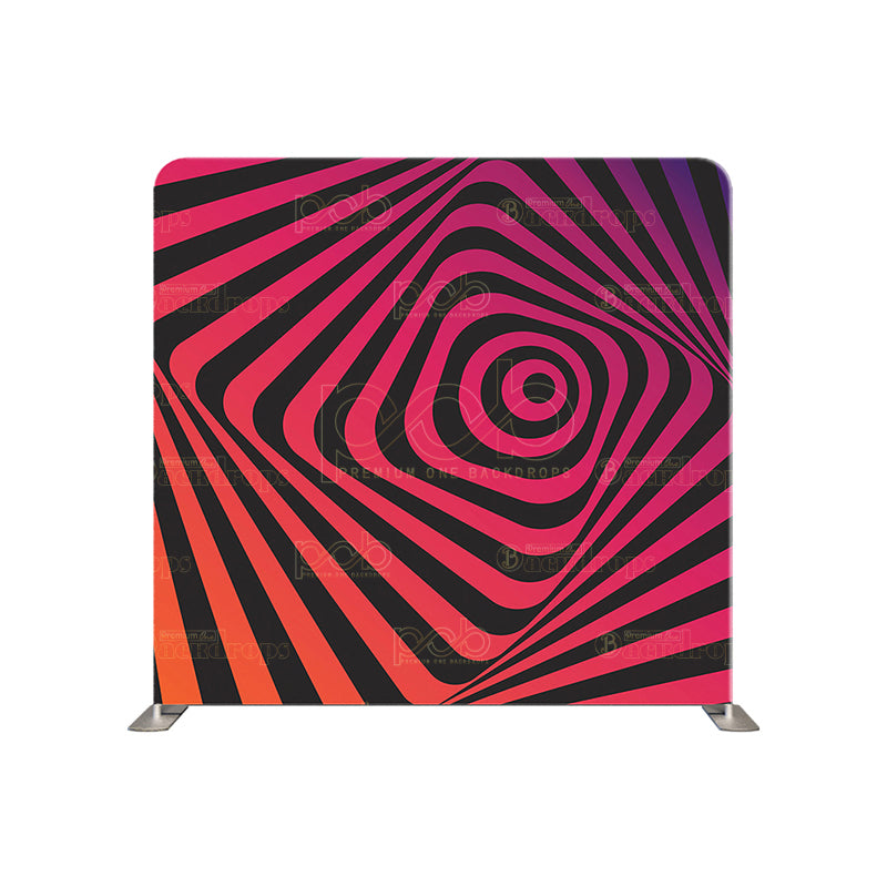 premium one pillowcover backdrops-Multicoloured optical illusion