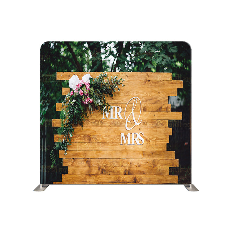 premium one pillowcover backdrops-Rustic Wood Wedding backdrop