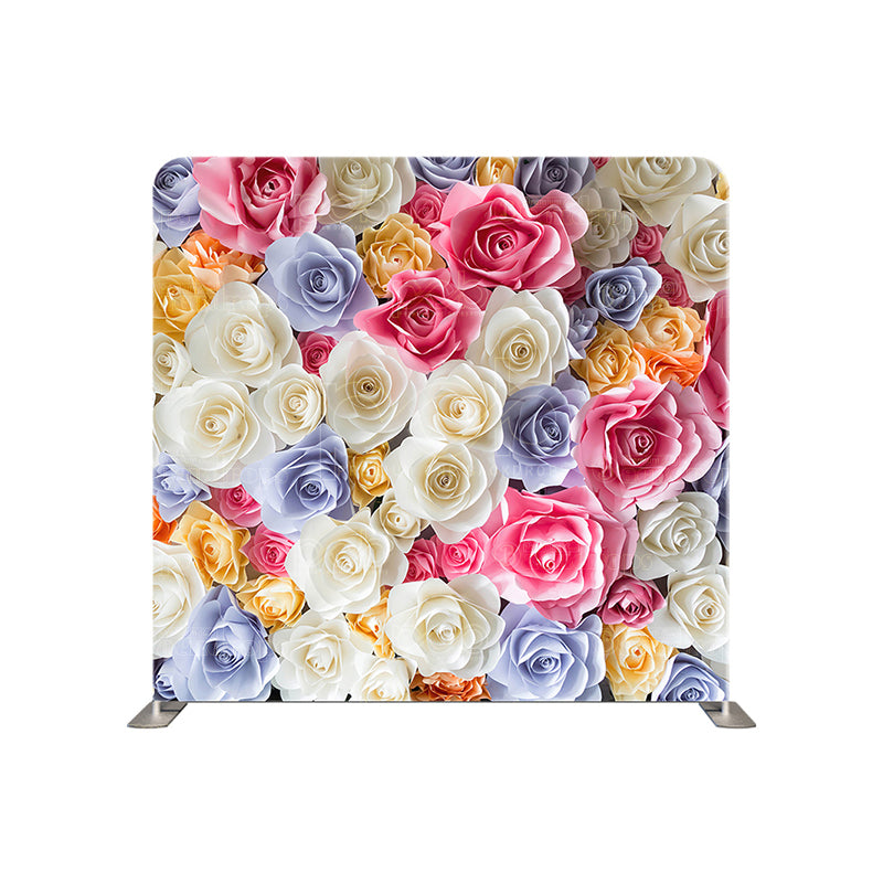 premium one pillowcover backdrops-Multi color floral