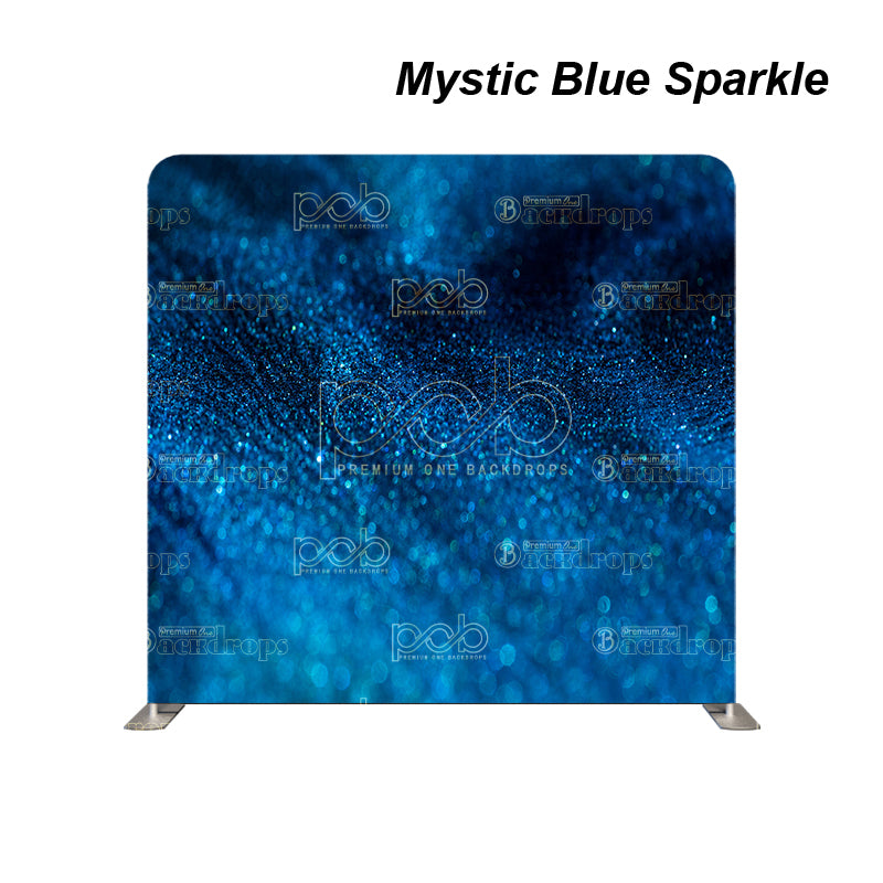 Pillow Cover Backdrop(Mystic Blue Sparkle)