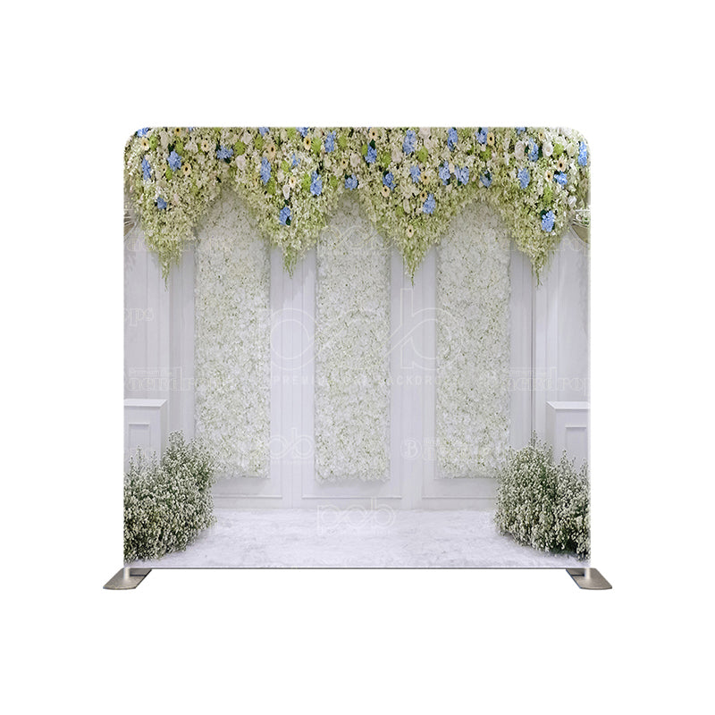 premium one pillowcover backdrops-WHITE WEDDING