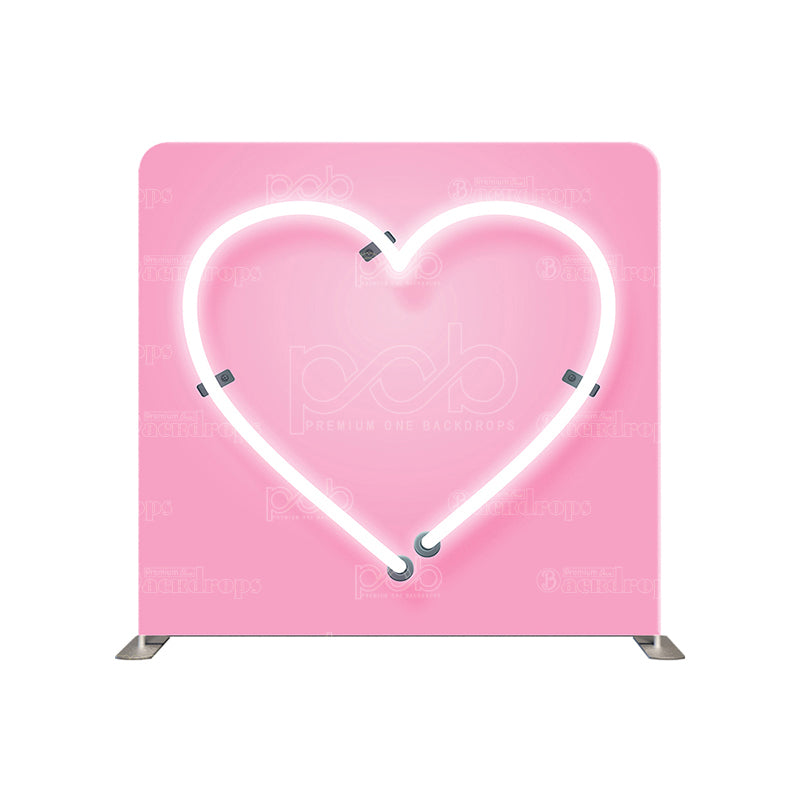 premium one pillowcover backdrops-Neon Heart