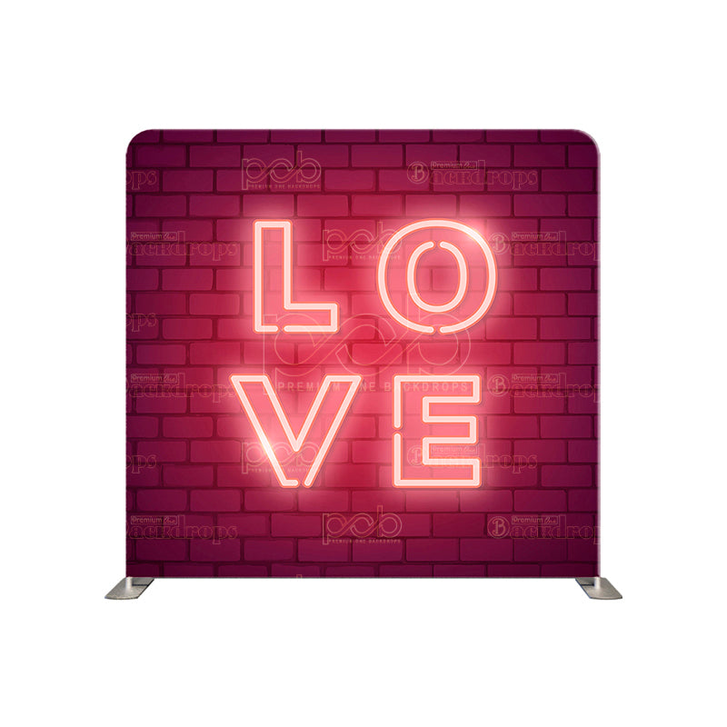 premium one pillowcover backdrops-Neon Love