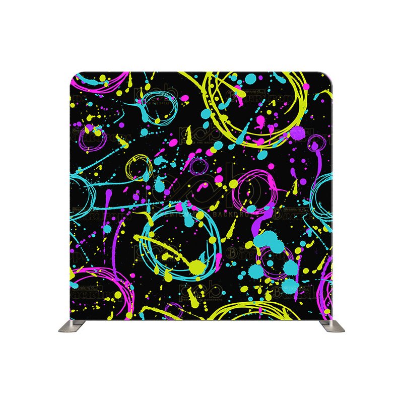 premium one pillowcover backdrops-Neon Night Dance