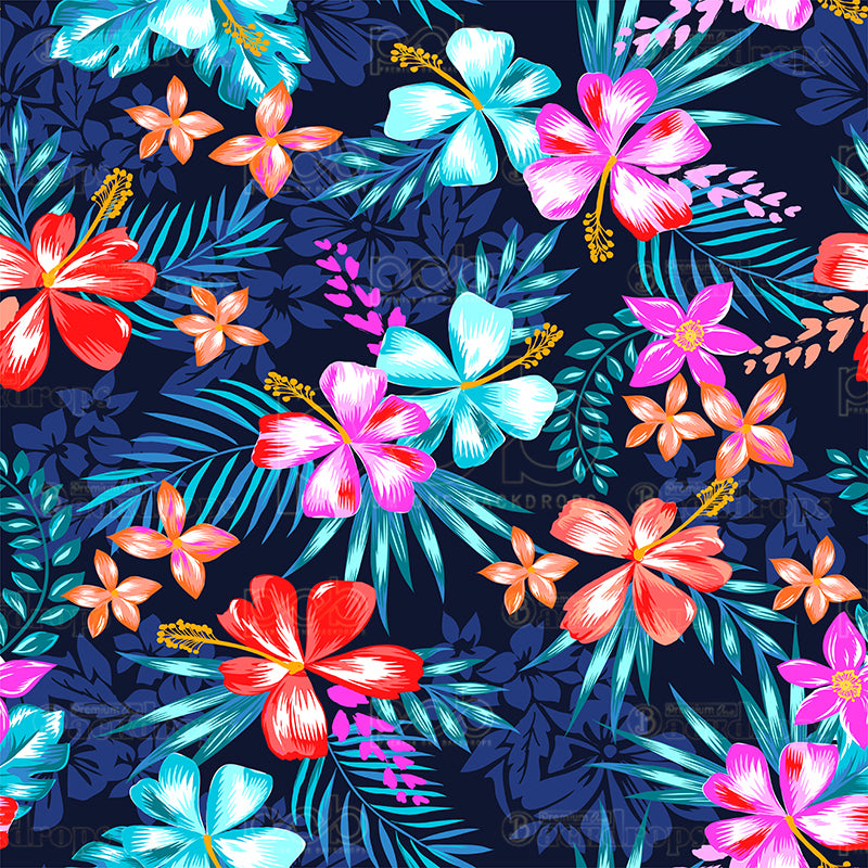 premium one pillowcover backdrops-Neon Tropics